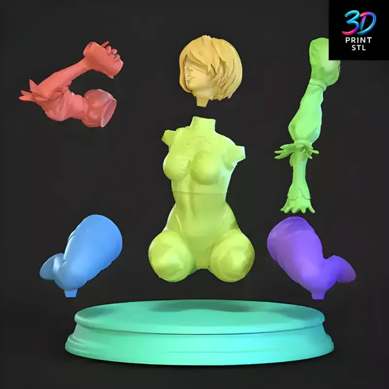 2B from Nier Automata 3D Print STL Model - Image 3