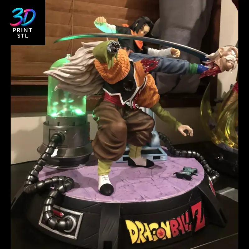 A-17 vs Dr. Gero Dragon Ball | STL for 3D Printers - Image 4