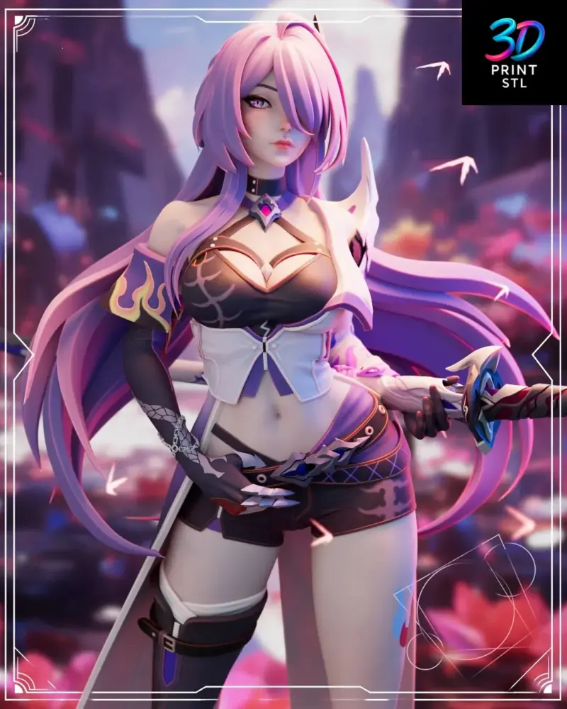 Acheron Honkai Star Rail | 3D Print File | STL