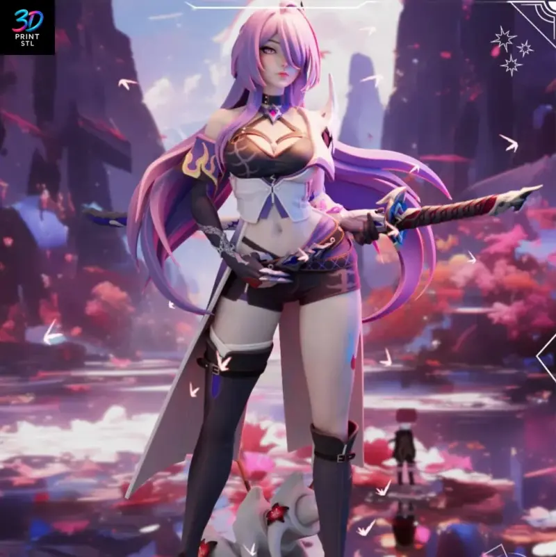 Acheron Honkai Star Rail | 3D Print File | STL - Image 3