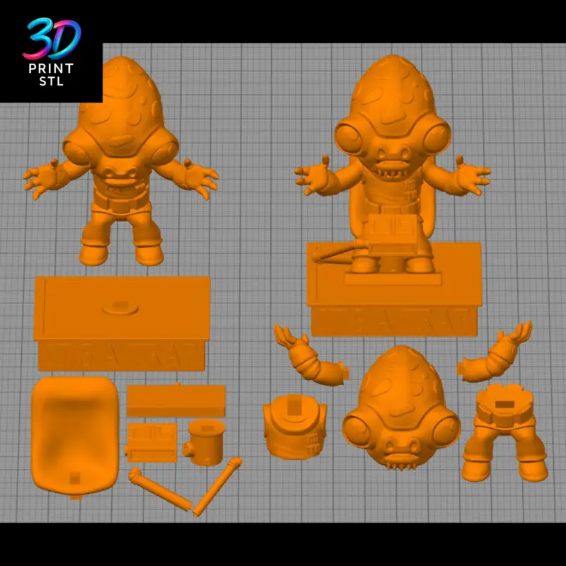 Admiral Ackbar Star Wars | STL for 3D Printers - Image 3