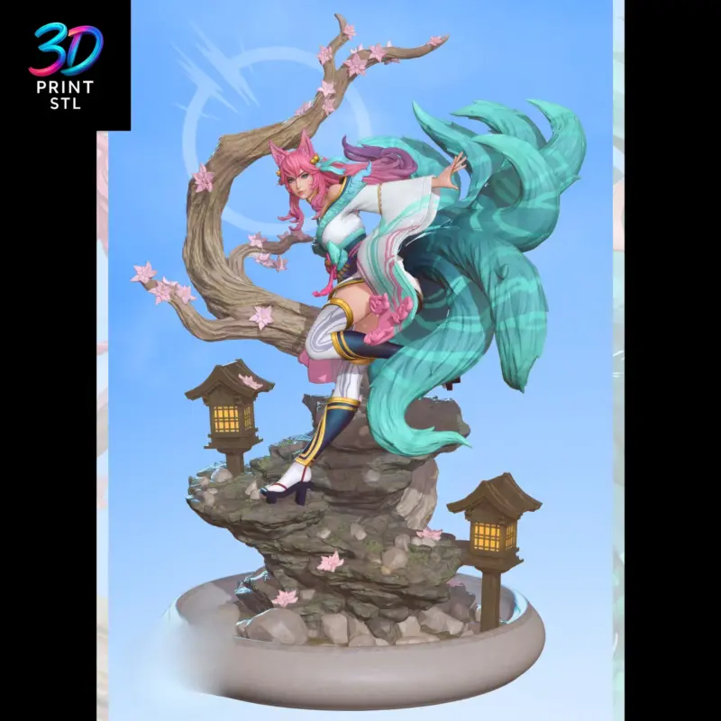 Ahri League of Legends | STL File for 3D Printing