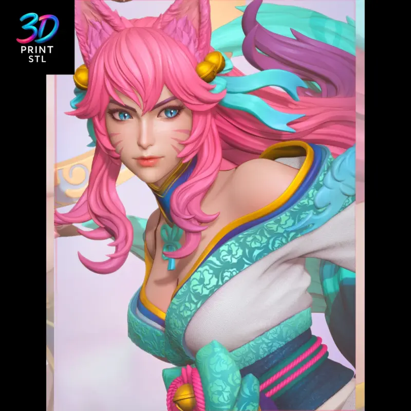 Ahri League of Legends | STL File for 3D Printing - Image 2