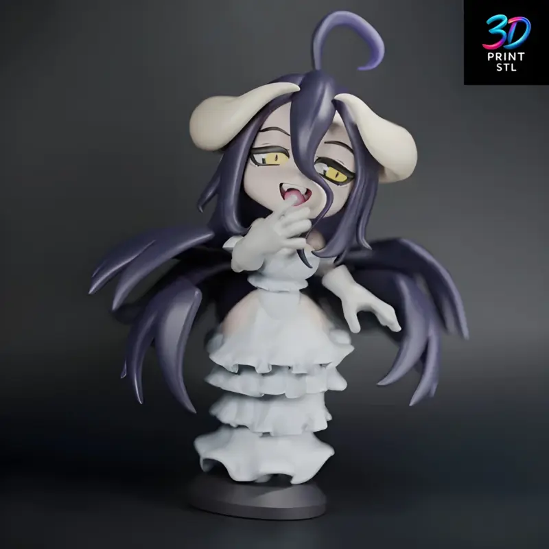 Albedo Chibi Overlord | 3D Print Model | STL