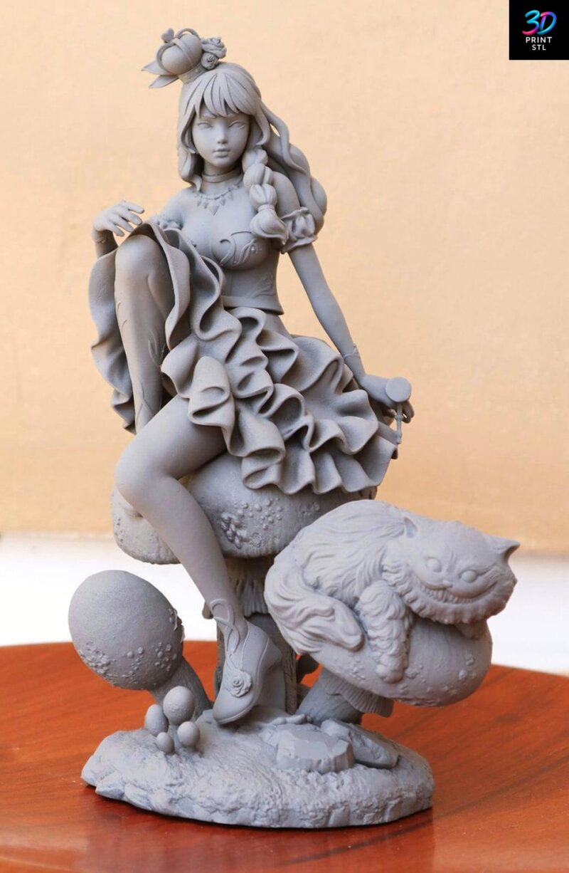 Alice Figure Alice in Wonderland | 3D Print File | STL - Image 4