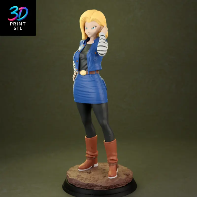 Android 18 Dragon Ball Z | STL File for 3D Printing - Image 2