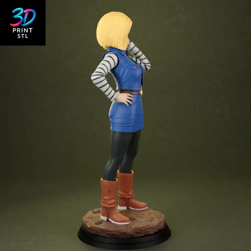 Android 18 Dragon Ball Z | STL File for 3D Printing - Image 3