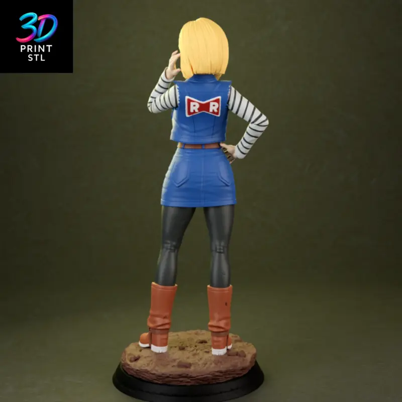 Android 18 Dragon Ball Z | STL File for 3D Printing - Image 4