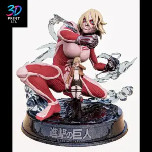 Annie & Female Titan Attack on Titan | STL File for 3D Printing