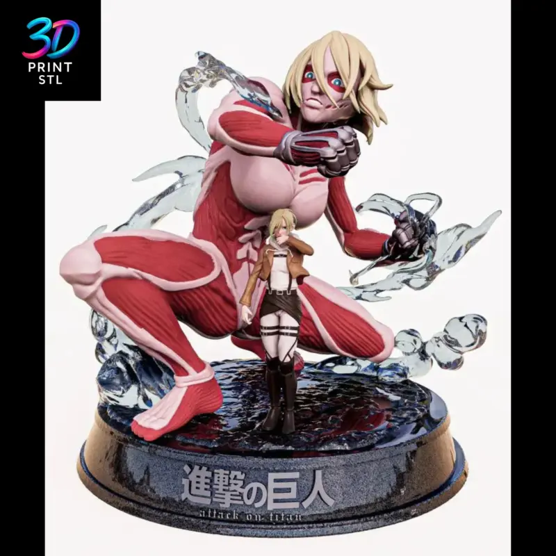 Annie & Female Titan Attack on Titan | STL File for 3D Printing