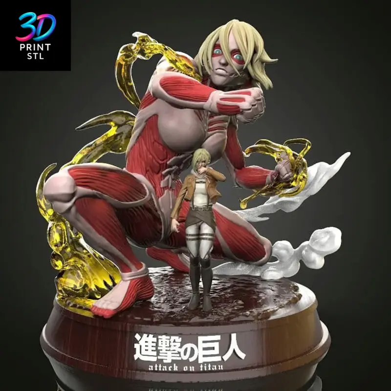 Annie & Female Titan Attack on Titan | STL File for 3D Printing - Image 2