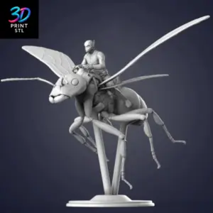 Ant-Man Riding Giant Ant Marvel | STL File for 3D Printing