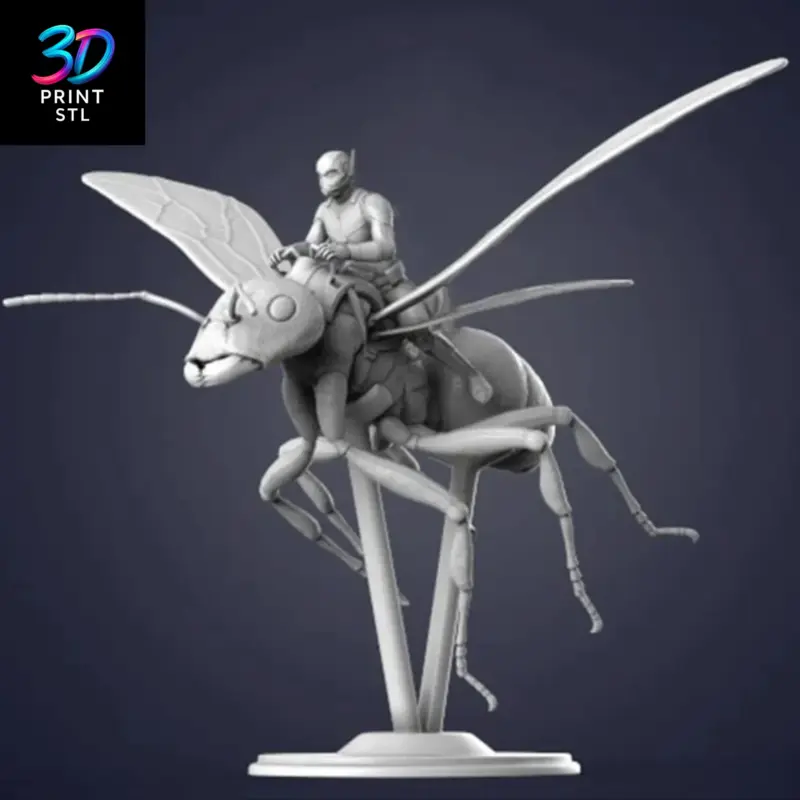 Ant-Man Riding Giant Ant Marvel | STL File for 3D Printing