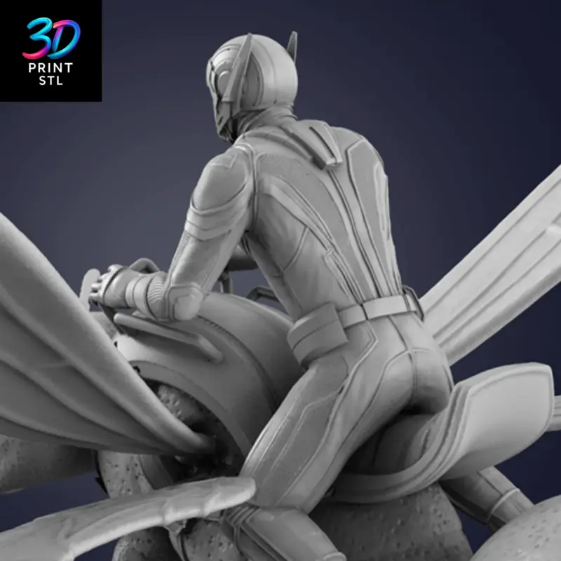 Ant-Man Riding Giant Ant Marvel | STL File for 3D Printing - Image 5