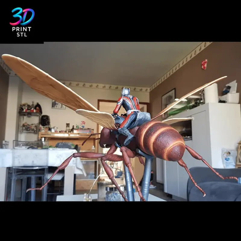 Ant-Man Riding Giant Ant Marvel | STL File for 3D Printing - Image 7