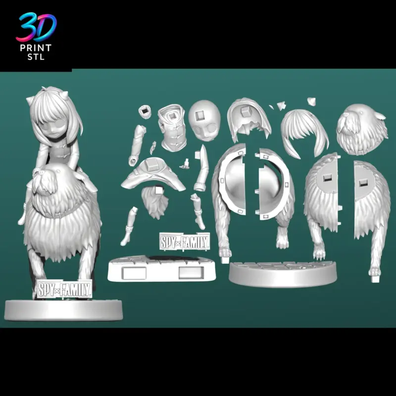 Anya & Bond Spy x Family | STL File for 3D Printing - Image 3