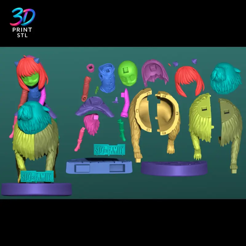 Anya & Bond Spy x Family | STL File for 3D Printing - Image 4