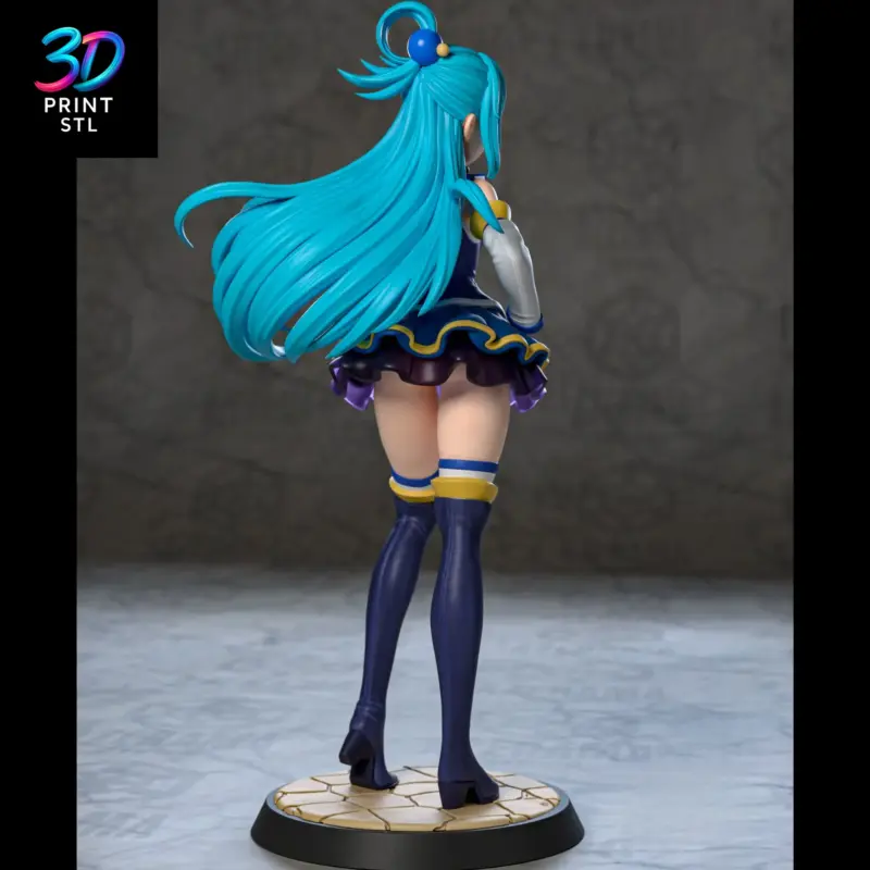 Aqua KonoSuba | STL File for 3D Printing - Image 2