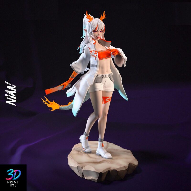 Nian Figure Arknights | STL for 3D Printers - Image 3