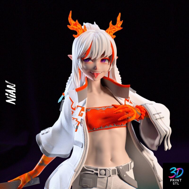 Nian Figure Arknights | STL for 3D Printers - Image 4