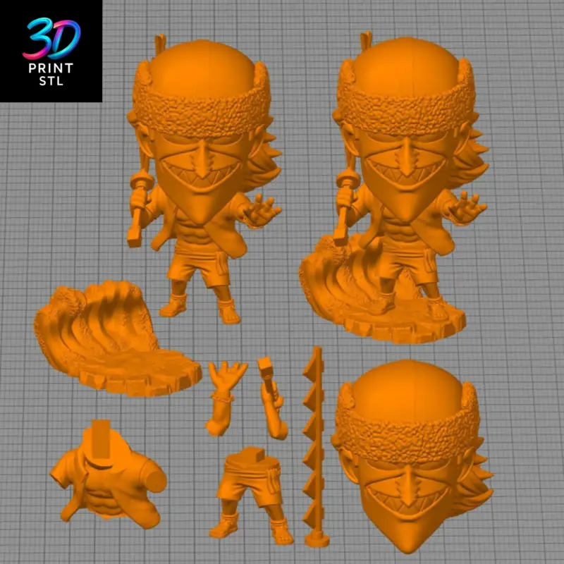 Arlong Chibi One Piece | STL File for 3D Printing - Image 4