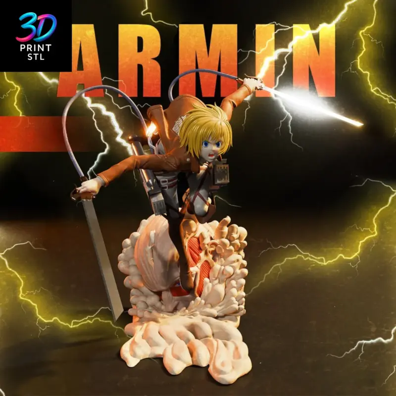 Armin Arlert Attack on Titan | STL File for 3D Printing