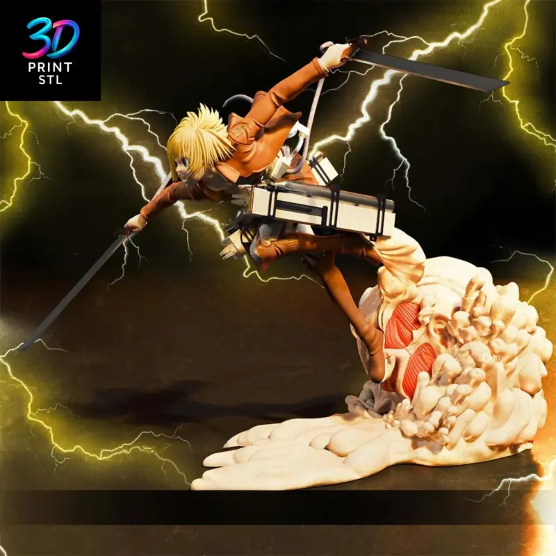 Armin Arlert Attack on Titan | STL File for 3D Printing - Image 2
