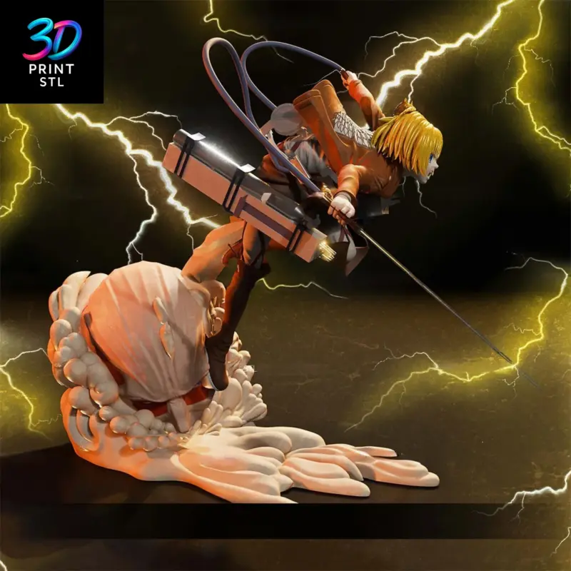 Armin Arlert Attack on Titan | STL File for 3D Printing - Image 3
