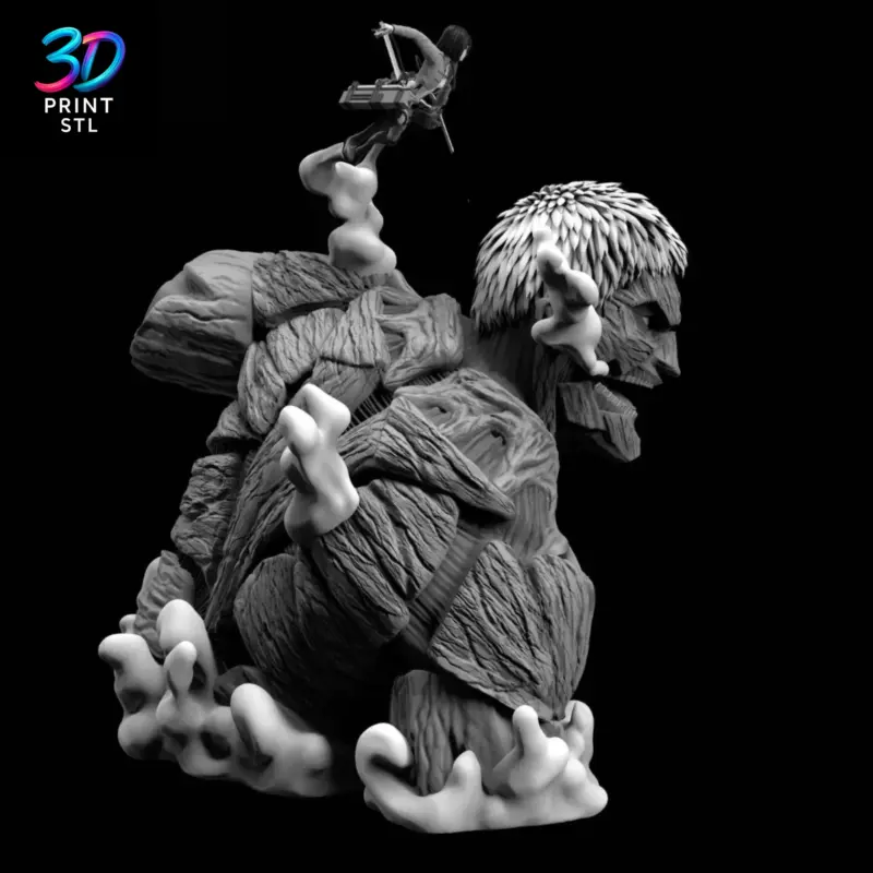 Armored Titan & Mikasa Attack on Titan | STL File for 3D Printing - Image 2