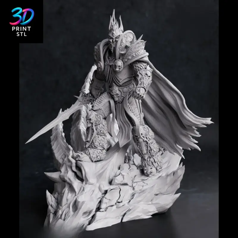 Arthas Lich King World of Warcraft | STL File for 3D Printing - Image 4