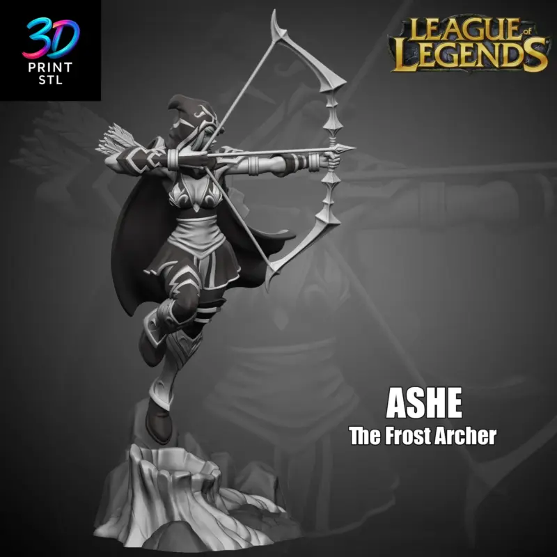 Ashe League of Legends | STL File for 3D Printing