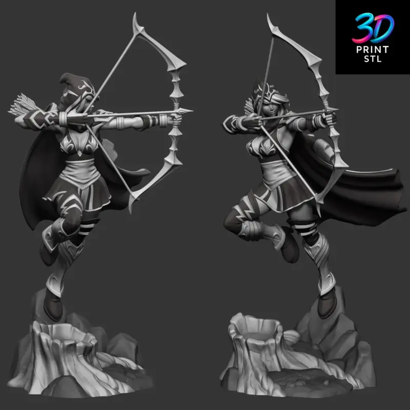Ashe League of Legends | STL File for 3D Printing - Image 2