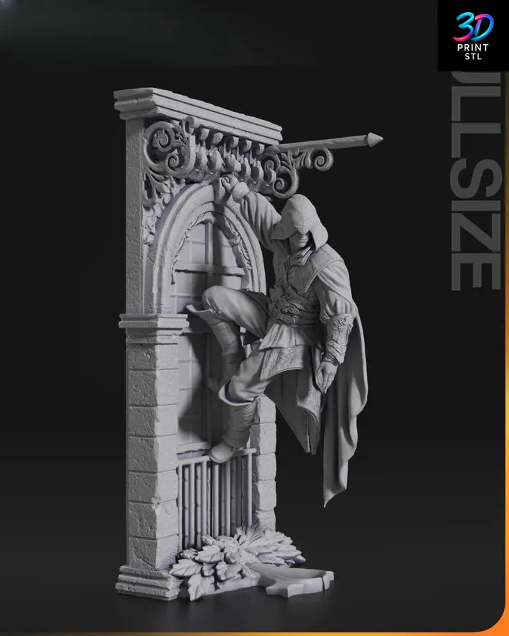 Ezio Auditore Figure – Assassin’s Creed STL 3D Print Model - Image 3