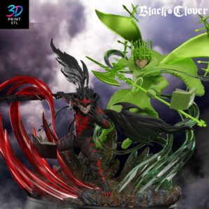 Asta vs Yuno Black Clover | 3D Print Model | STL