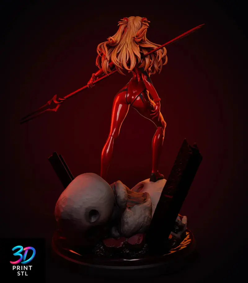 Asuka Langley Soryu Neon Genesis Evangelion | 3D Print File | STL - Image 2