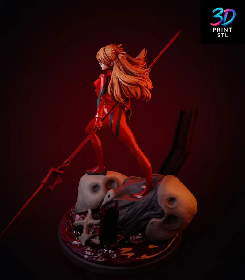 Asuka Langley Soryu Neon Genesis Evangelion | 3D Print File | STL - Image 3