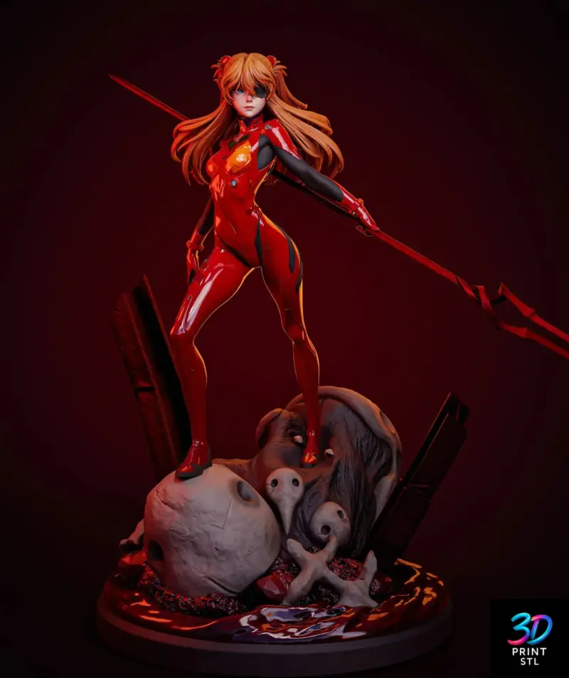 Asuka Langley Soryu Neon Genesis Evangelion | 3D Print File | STL - Image 4