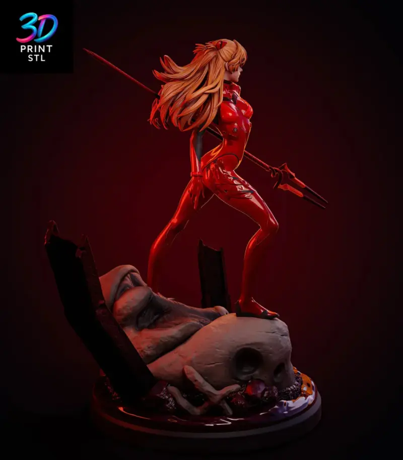 Asuka Langley Soryu Neon Genesis Evangelion | 3D Print File | STL - Image 5