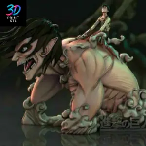 Attack Titan Eren Shingeki no Kyojin | 3D Print Model | STL