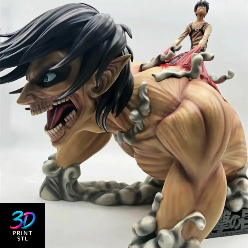 Attack Titan Eren Shingeki no Kyojin | 3D Print Model | STL - Image 4