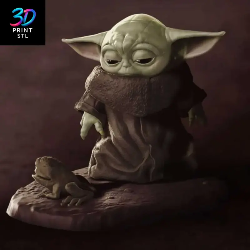 Baby Yoda Figure The Mandalorian | 3D Print Model | STL - Image 2