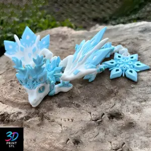 Baby Snowflake Dragon | STL for 3D Printers