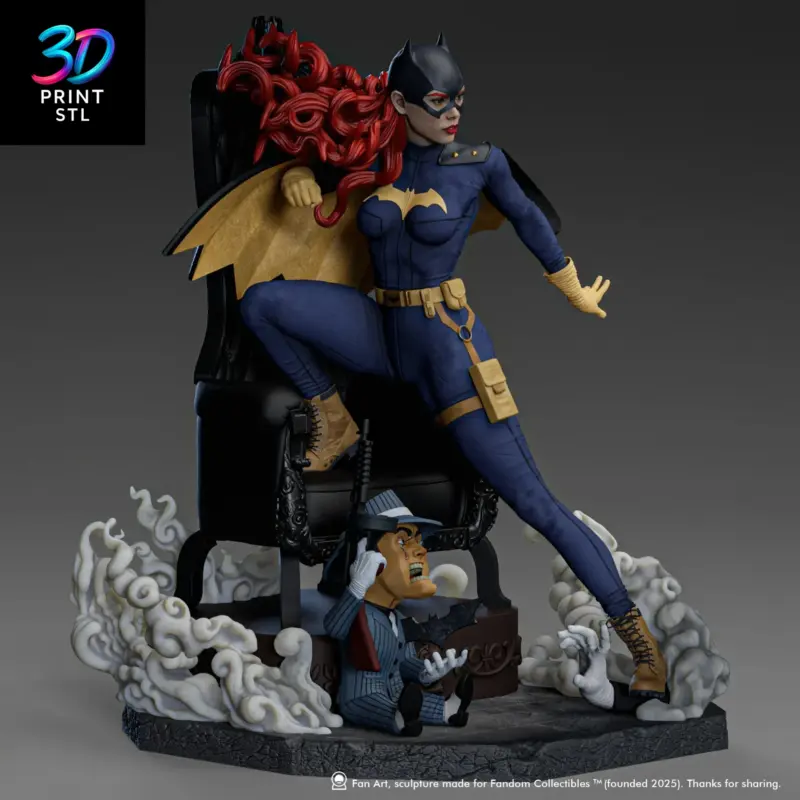 Batgirl DC Comics | 3D Print Model | STL - Image 3