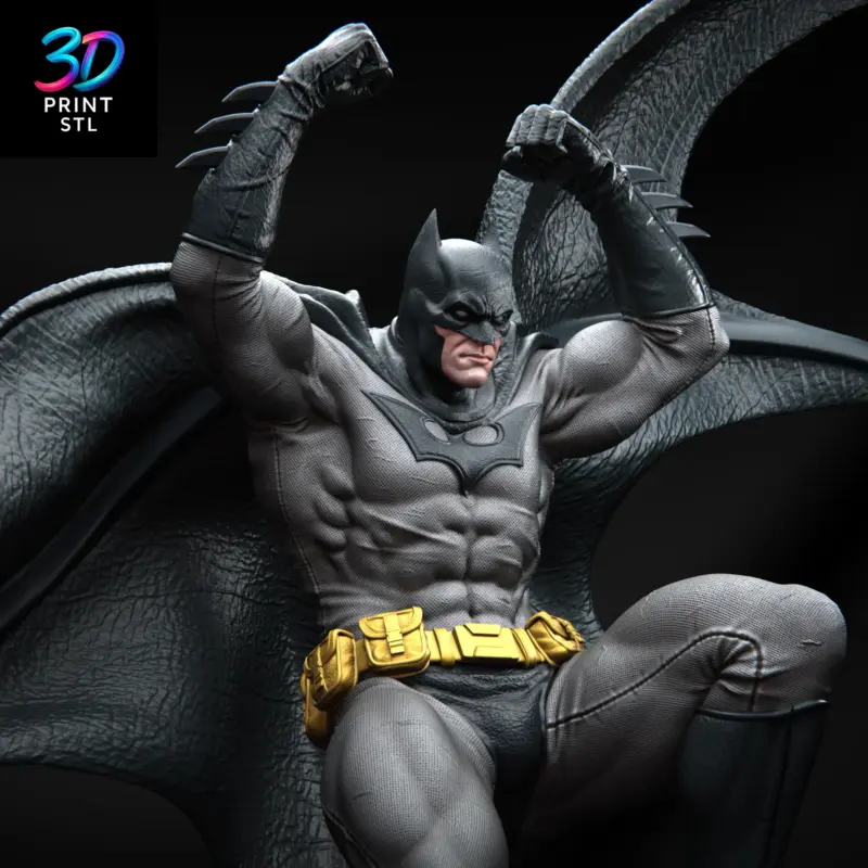 Batman Pose | 3D Print File | STL - Image 5