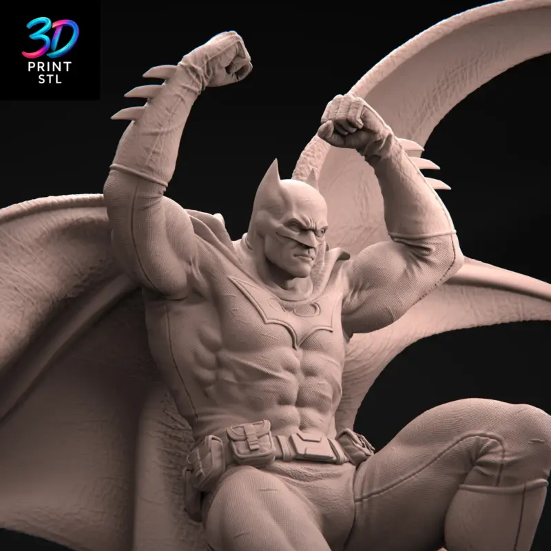 Batman Pose | 3D Print File | STL - Image 7