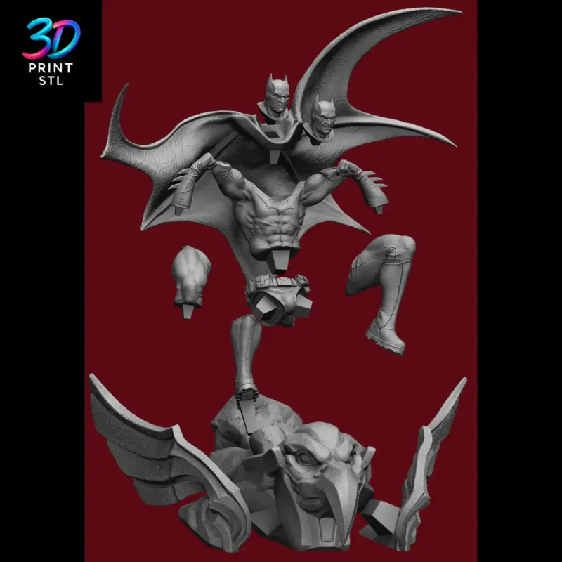 Batman Pose | 3D Print File | STL - Image 9