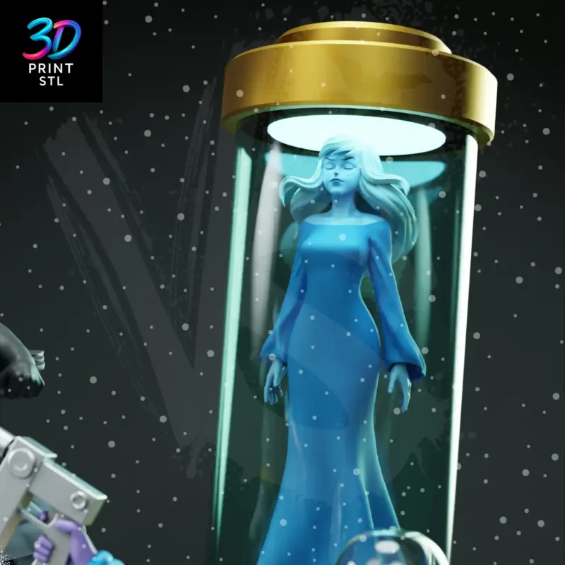 Batman vs Mr. Freeze Diorama DC Comics | STL File for 3D Printing - Image 7