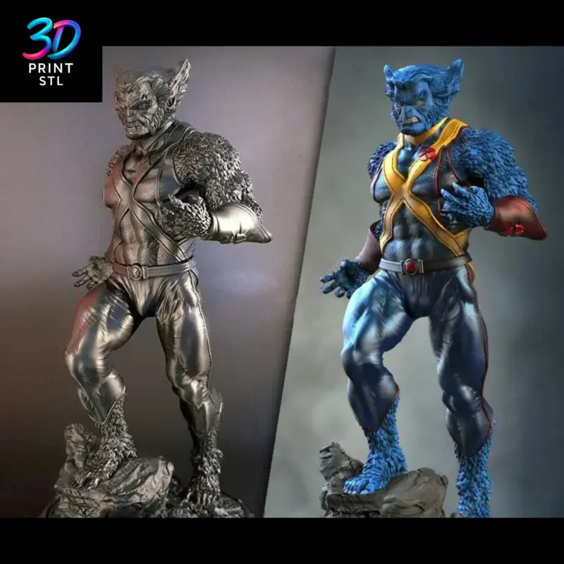 Beast Figure X-Men | STL File for 3D Printing - Image 4