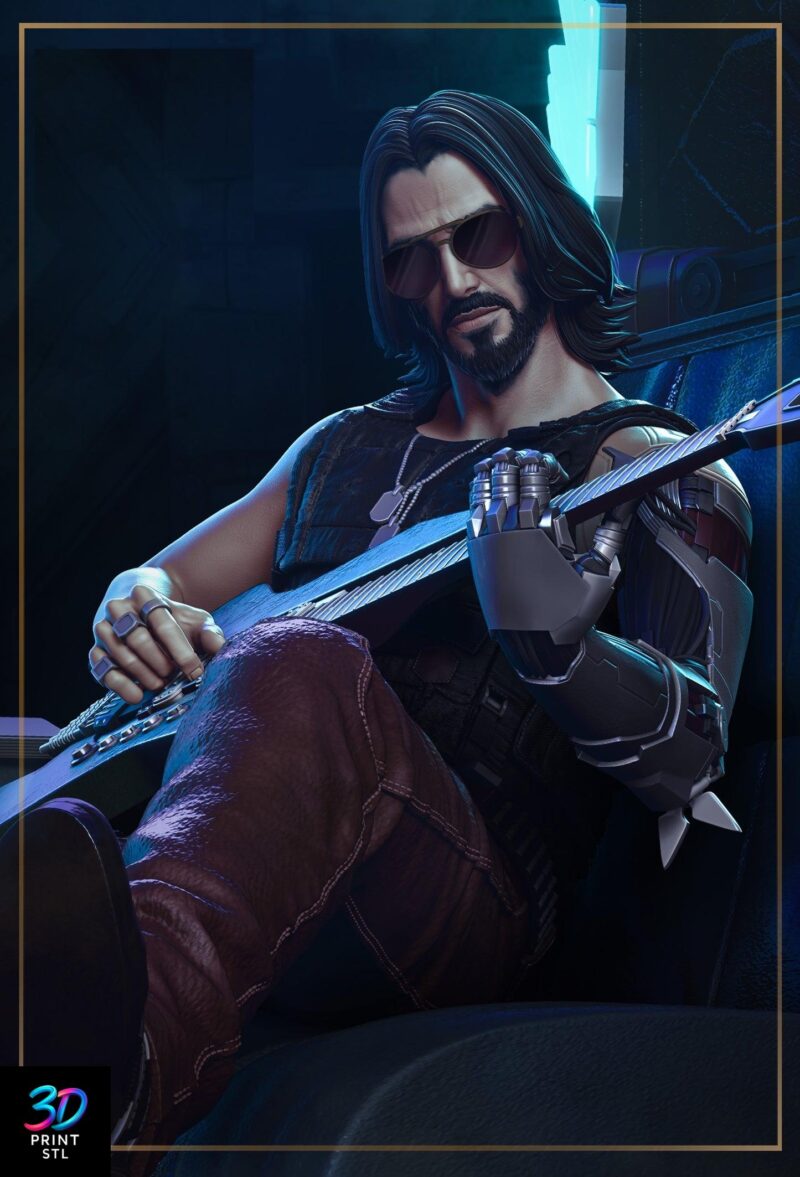 Johnny Silverhand Cyberpunk 2077 | 3D Print File | STL - Image 5