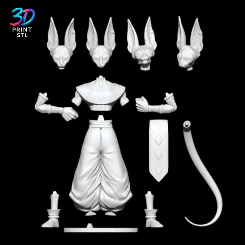 Beerus Figure Dragon Ball Super | STL File for 3D Printing - Image 2